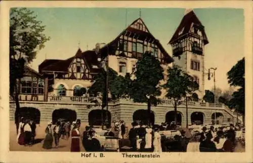 Ak Hof an der Saale Oberfranken Bayern, Theresienstein
