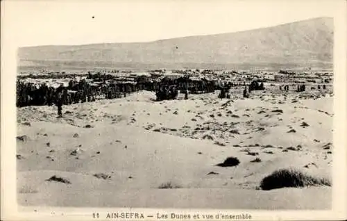 Ak Aïn Séfra Algerien, Les Dunes et vue d'ensemble