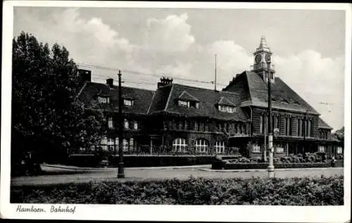 Ak Hamborn Duisburg im Ruhrgebiet, Bahnhof