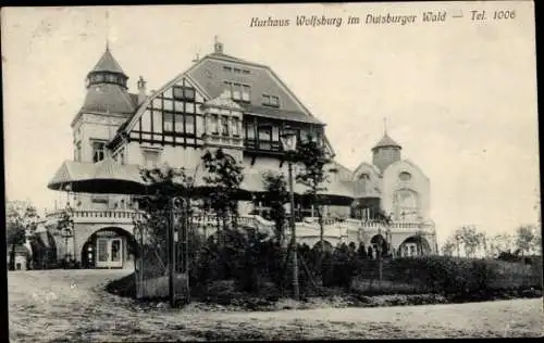 Ak Duisburg im Ruhrgebiet, Duisburger Wald, Kurhaus Wolfsburg