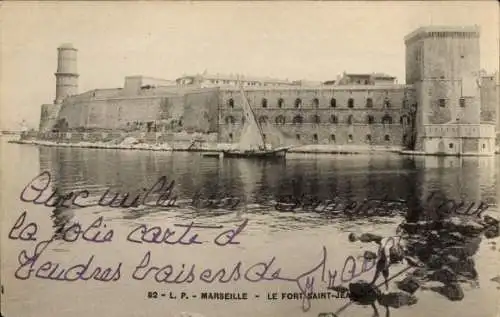 Ak Marseille Bouches du Rhône, Le Fort Saint-Jean