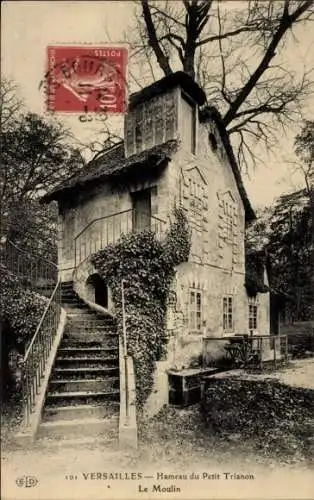 Ak Versailles Yvelines, Hameau du Petit Trianon, Le Moulin