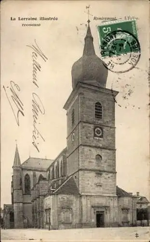 Ak Remiremont Lothringen Vosges, Kirche