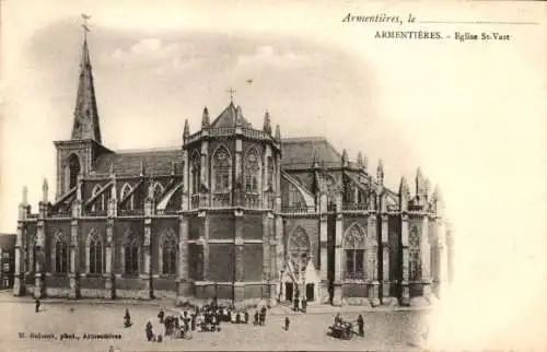 Ak Armentières Nord, Kirche St. Vast