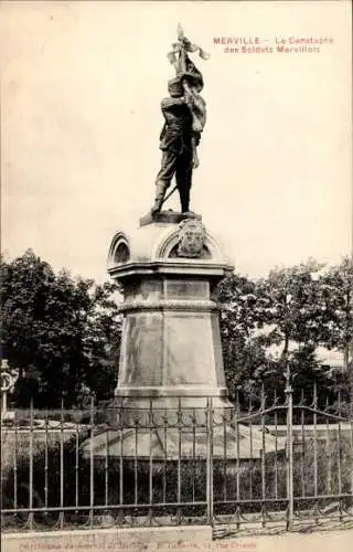 Ak Merville Calvados, Cenataphe des Soldats Mervillois