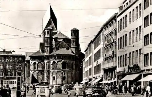 Ak Köln am Rhein, St. Apostelnkirche, Neumarkt