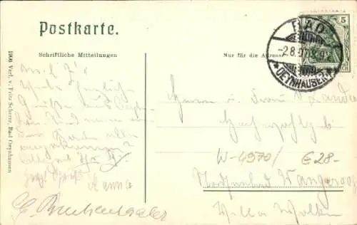 Ak Bad Oeynhausen in Westfalen, Charlotten-Straße, neues Postgebäude