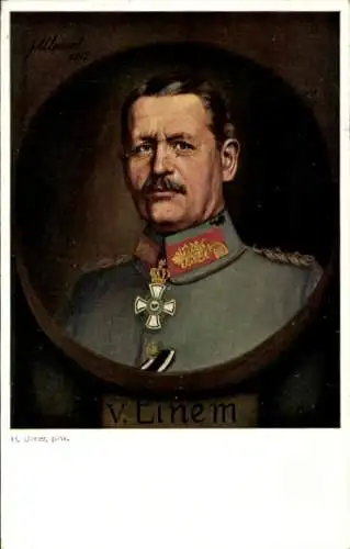 Künstler Ak Ulmer, H., Generaloberst Karl von Einem, Portrait, Uniform