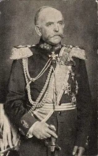 Ak General der Artillerie Richard von Schubert, Portrait in Uniform, Orden