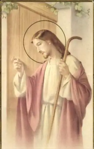 Ak Jesus klopft an die Tür