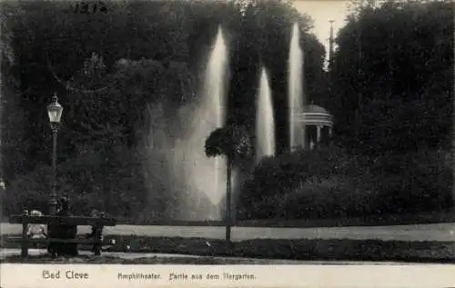 Ak Bad Cleve Kleve am Niederrhein, Amphitheater, Tiergarten