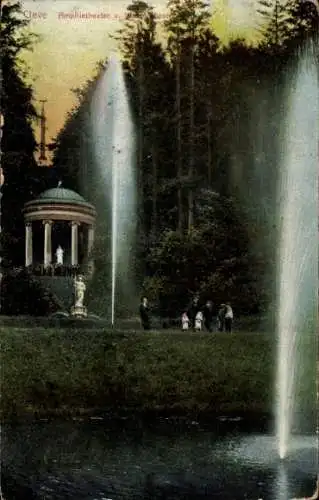 Ak Bad Cleve Kleve am Niederrhein, Amphietheater, Wasserspiele