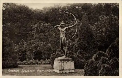 Ak Potsdam Sanssouci, Bogenschütze