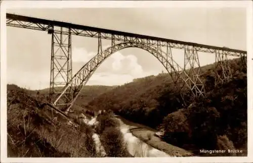 Ak Solingen im Bergischen Land, Müngstener Brücke