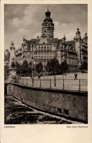 Ak Leipzig in Sachsen, Neues Rathaus