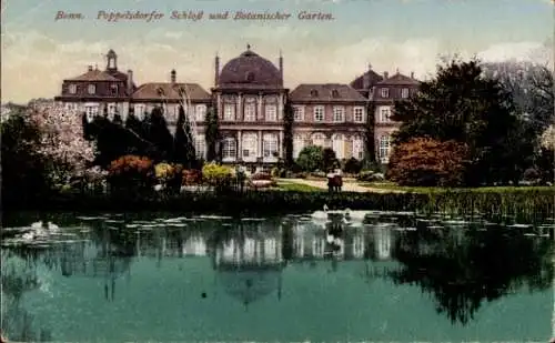 Ak Poppelsdorf Bonn am Rhein, Schloss, Botanischer Garten