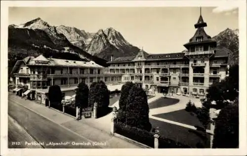 Ak Garmisch Partenkirchen in Oberbayern, Parkhotel Alpenhof