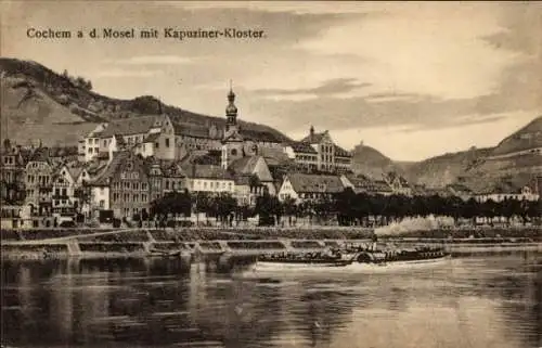 Ak Cochem an der Mosel, Kapuziner-Kloster