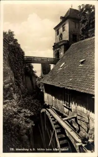 Ak Meersburg am Bodensee, Mühle beim Alten Schloss