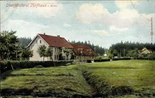 Ak Torfhaus Altenau Schulenberg Clausthal Zellerfeld im Oberharz, Oberförsterei