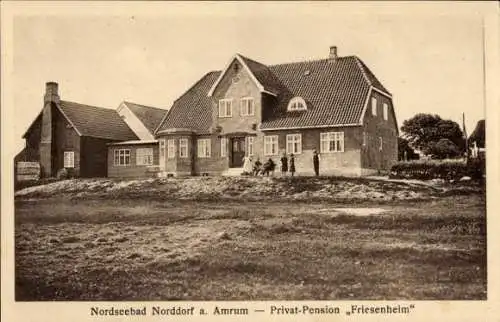 Ak Norddorf auf Amrum Nordfriesland, Privat Pension Friesenheim