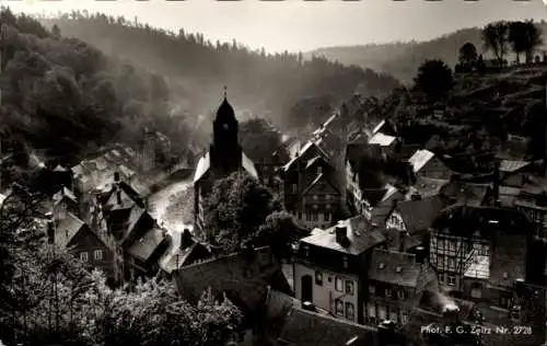 Ak Monschau Montjoie in der Eifel, Panorama