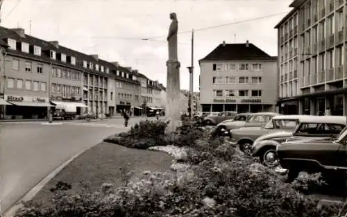 Ak Düren im Rheinland, Markt, Mariensäule