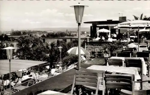 Ak Pfaffendorf Koblenz in Rheinland Pfalz, Restaurant Bastion, Inh. K. Lotz, Terrasse