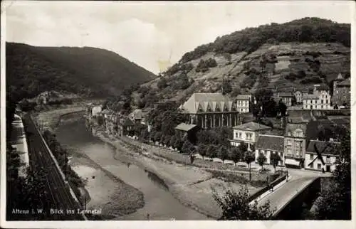 Ak Altena in Westfalen, Panorama, Lennetal