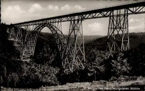 Ak Solingen im Bergischen Land, Müngstener Brücke