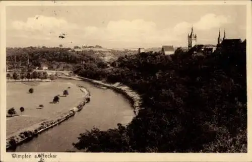 Ak Bad Wimpfen am Neckar, Teilansicht