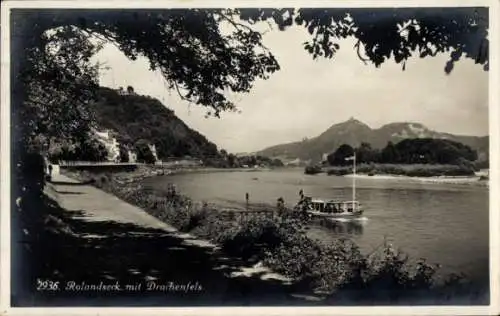 Ak Rolandseck Remagen am Rhein, Drachenfels