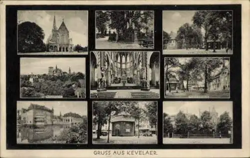 Ak Kevelaer am Niederrhein, Teilansichten