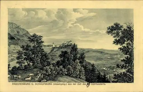 Ak Deckbergen Rinteln in Niedersachsen, Paschenburg, Schaumburg