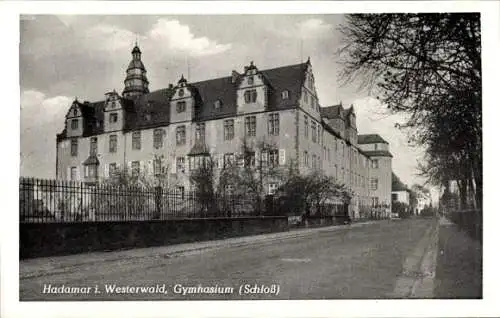 Ak Hadamar in Hessen, Gymnasium, Schloss