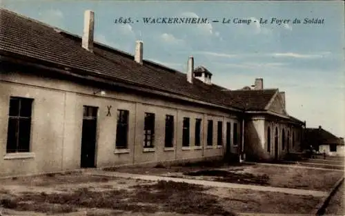 Ak Wackernheim Ingelheim am Rhein, le Camp - le Foyer du Soldat, Kaserne