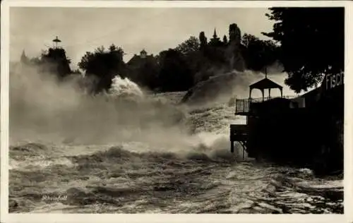 Ak Neuhausen am Rheinfall Kanton Schaffhausen, Rheinfall, Wasserfall