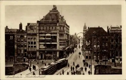 Ak Amsterdam Nordholland Niederlande, Leidschestraat