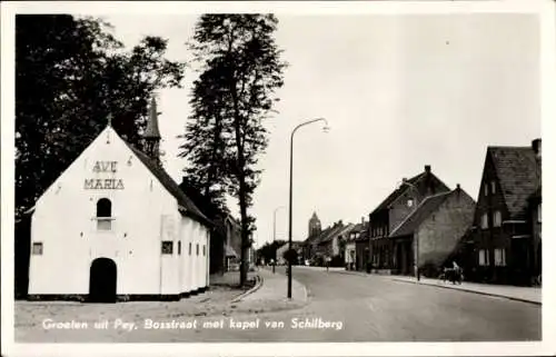 Ak Echt Susteren Limburg, Bosstraat mit Schilbergkapelle