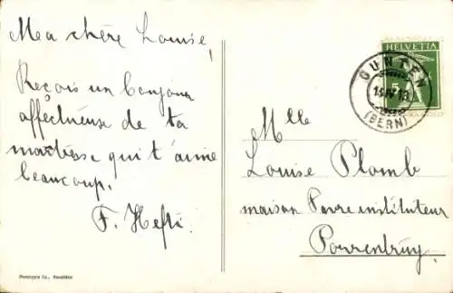 Ak Gunten am Thunersee Kanton Bern, Dampferpartie auf dem Thuner See