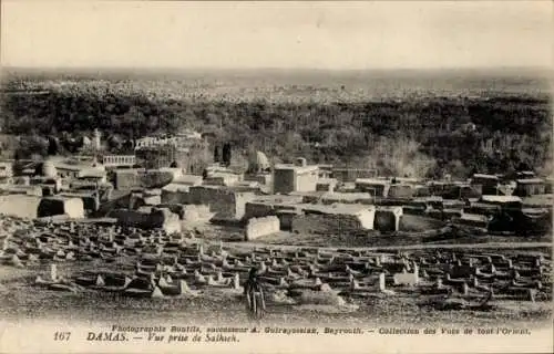 Ak Damaskus Damaskus Syrien, Blick von Salhsek aus