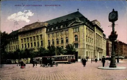 Ak Wien 1 Innere Stadt, Schottenring, Bankverein