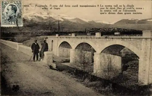 Ak Puigcerda Katalonien, Brücke