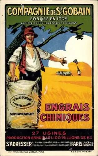 Ak Cie de St. Gobain, Engrais Chimiques, Superphosphate, Dünger, Reklame