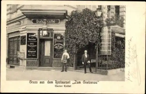 Ak Berlin Kreuzberg, Restaurant Zum Gneisenau