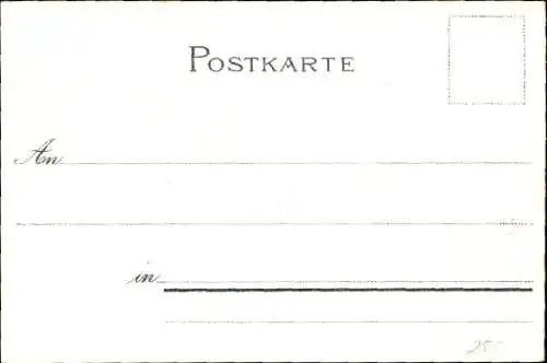 Litho Hauenstein Laufenburg am Rhein Baden, Gasthaus zum Adler, Eisenbahnbrücke, Totalansicht