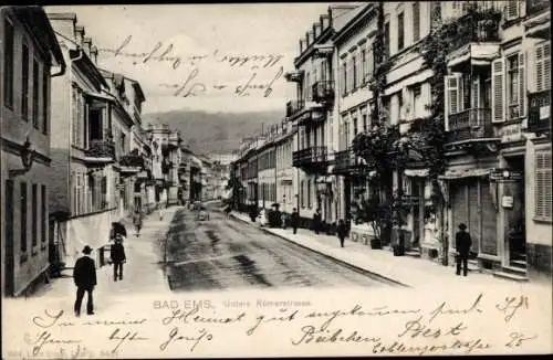 Ak Bad Ems an der Lahn, Untere Römergasse