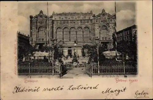 Ak Budapest Ungarn, Fövarosi vigado