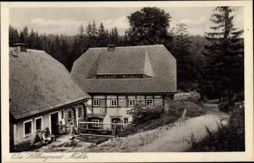 Ak Löbau in Sachsen, Blick auf die Höllengrund Mühle