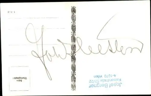 Ak Schauspieler Johannes Heesters, Portrait, Autogramm